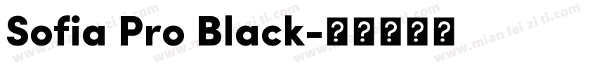 Sofia Pro Black字体转换